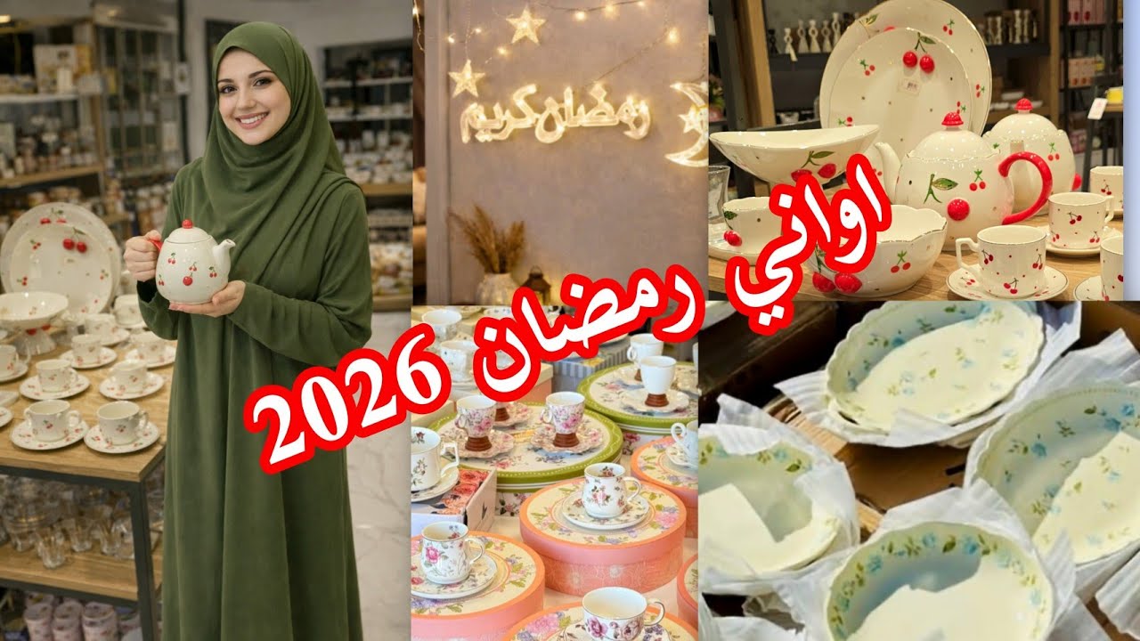 جديد رمضان 2026🌙🍽️ استعدادات رمضان | أواني وديكورات أنيقة 🕋🌙 تفاصيل رمضانية راقية | جولة داخل محال 