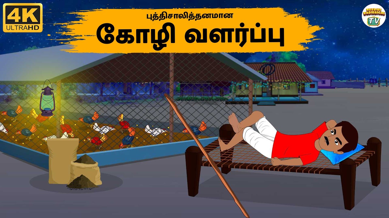 Tamil Stories - புத்திசாலித்தனமான கோழி வளர்ப்பு - Needhi Kadhaigal Tv - 330  | Moral Stories