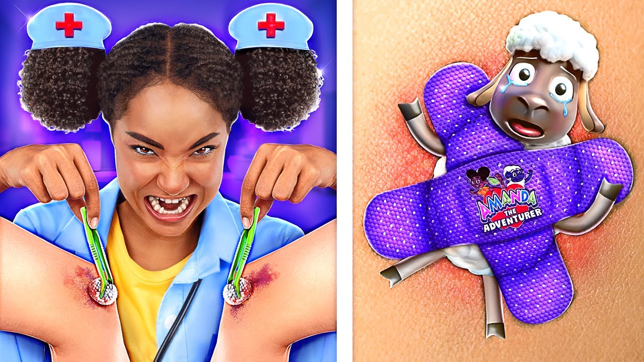 Maceracı Amanda ve Woolly'nin HASTANESİ! Harika Ebeveynlik Tüyoları! İyi vs Kötü Doktor!