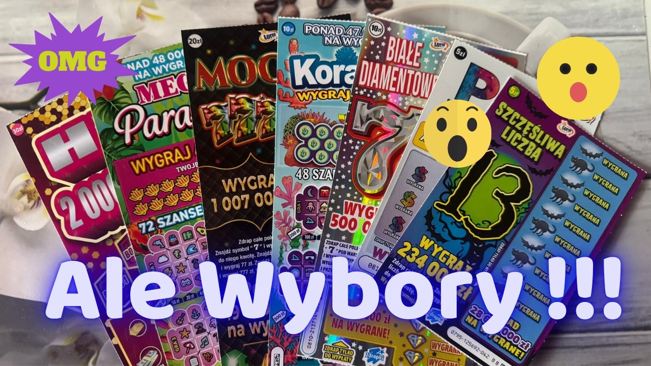 🥳Zdrapki Lotto👉ZDRAPKI ZA 100 ZŁ🤩C&Oacute;Ż ZA WYBORY😍UWIELBIAM LOTKA🤑🤑🤑