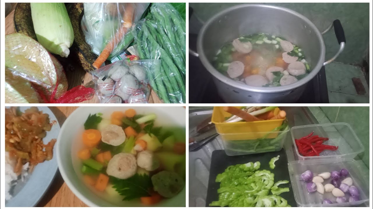 Bongkar belanjaan 50 rb lanjut masak SOP dan tumis pare