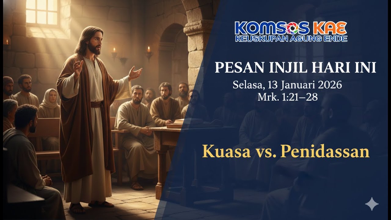 PESAN INJIL HARI INI : Selasa, 13 Januari 2026