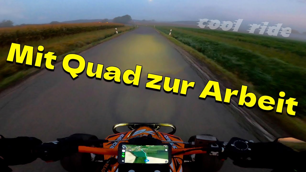 Cool Ride / Mit dem Quad zur Arbeit / QUAD-VLOG TOXIQTIME 4K