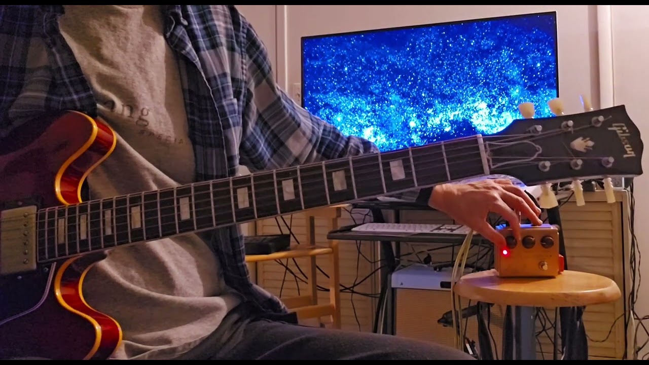 Behringer Centaur (klon clone) tryout #klon #bluesguitar #pedaldemo #behringer #gibson335