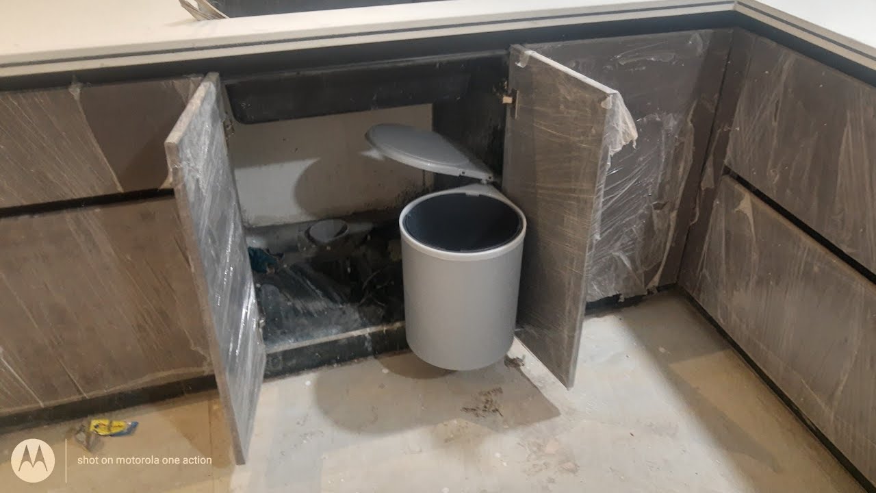 hou to make kitchan dustbin l installation l Everyday habits for a clean kitchen l smart dustbin