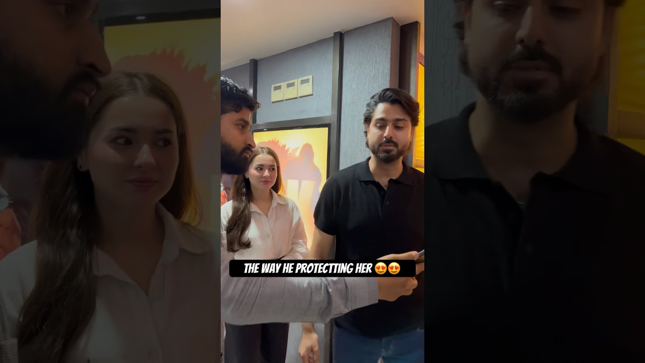Hania Amir and Zaviyar Spotted at the Poppay Ki Wedding Premier in Karachi | Celebrities | Celebs