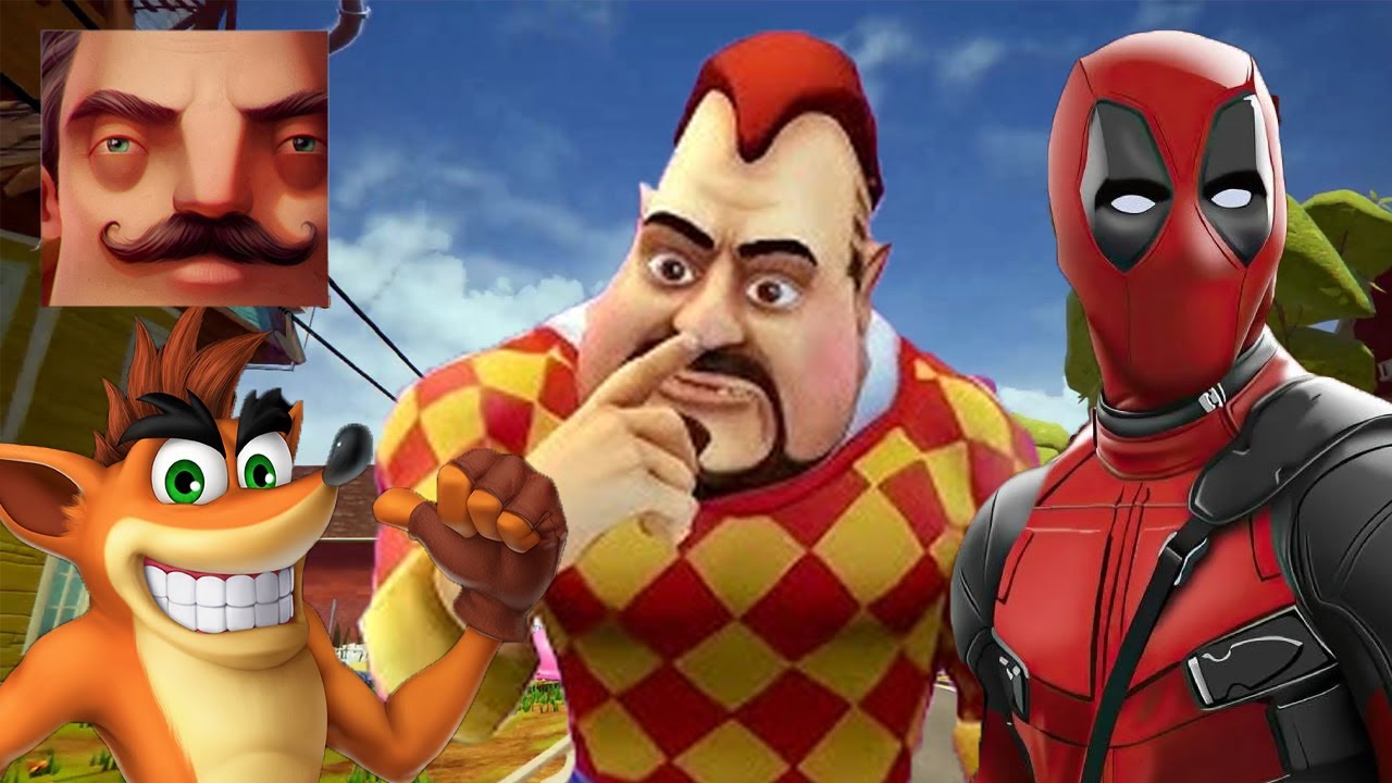 Hello Neighbor - New Secret Neighbor Crash Bandicoot Deadpool Dark Riddle Wednesday Addams Part 1310