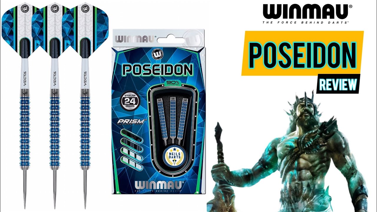 Winmau Poseidon 90% Tungsten Steel Tip Darts
