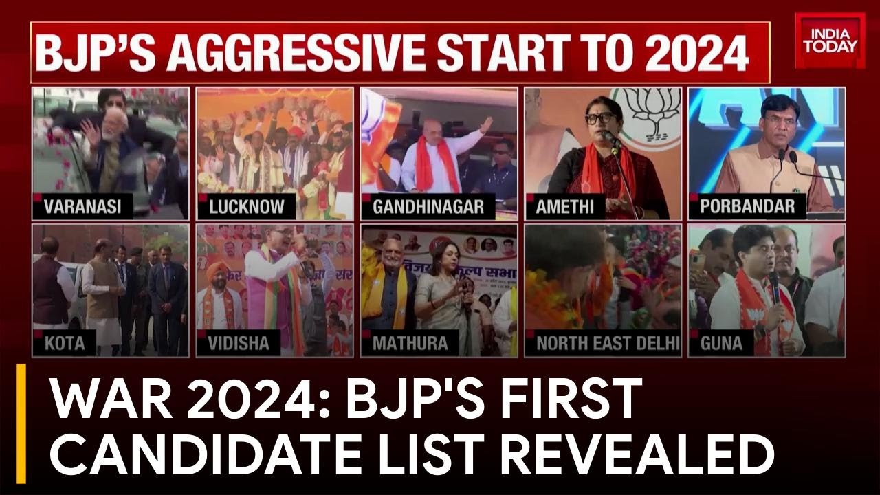 BJP Unveils First Candidate List for 2024 Lok Sabha Elections on India Today