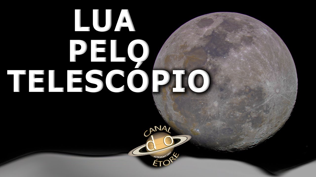 Veja a Lua pelo telescópio