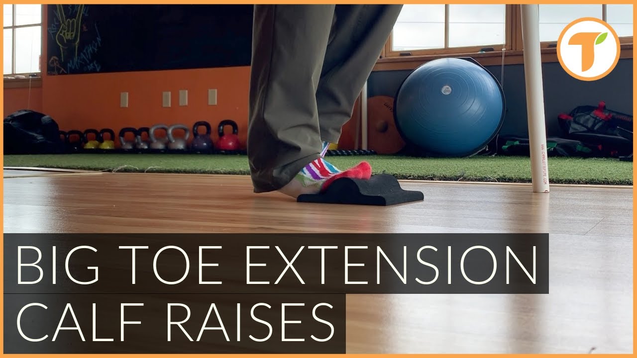 Attention Runners! Improve Mobility In Your Big Toe | Big Toe Extension Single Leg Calf Raises