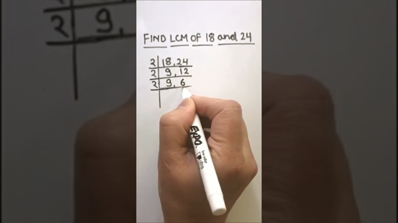 How to LCM of 18 and 24 / LCM of 81 and 24 by Prime factorization / #shorts /#ytshorts /#shortsvideo