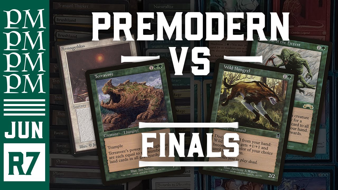 RUG Survival Madness vs WUG Terrageddon - Round 7 - June Premodern MTG Tournament