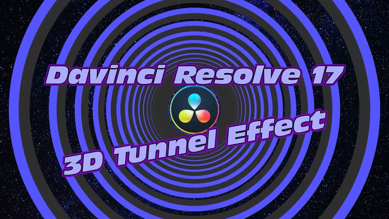 Davinci Resolve 3D эффект прохождения туннеля