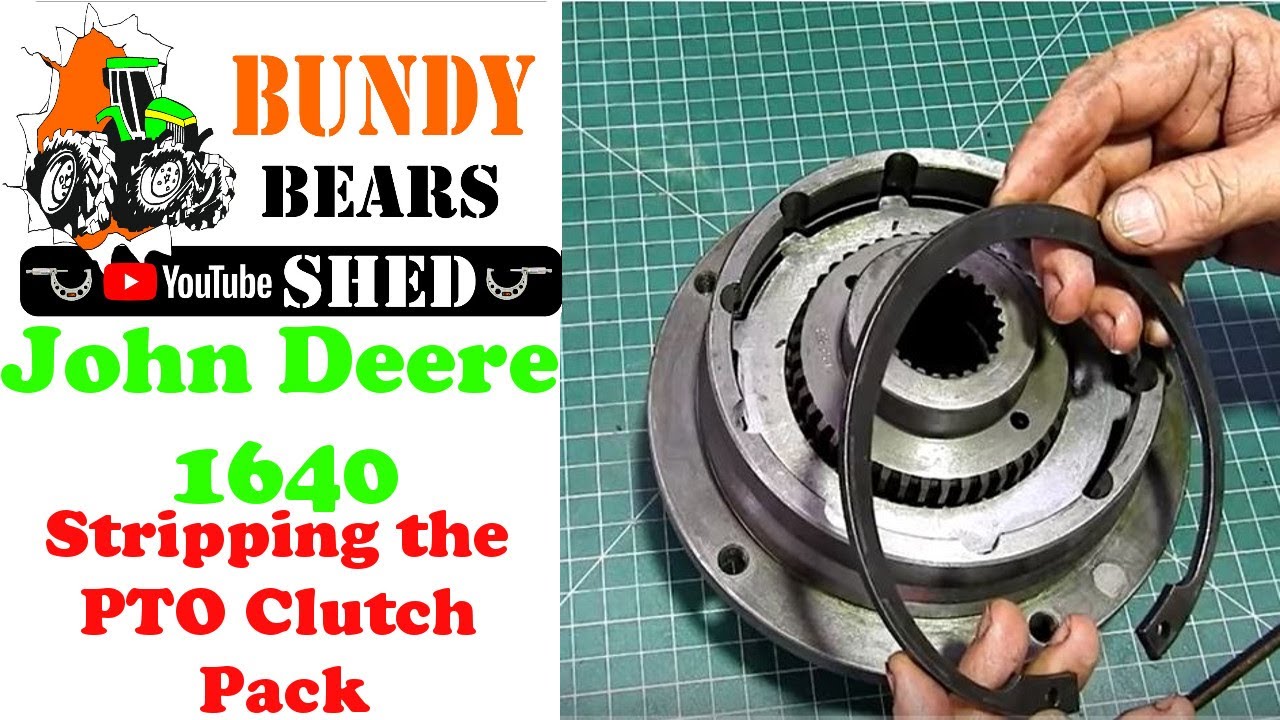 How to Strip Your John Deere PTO Clutch Pack.