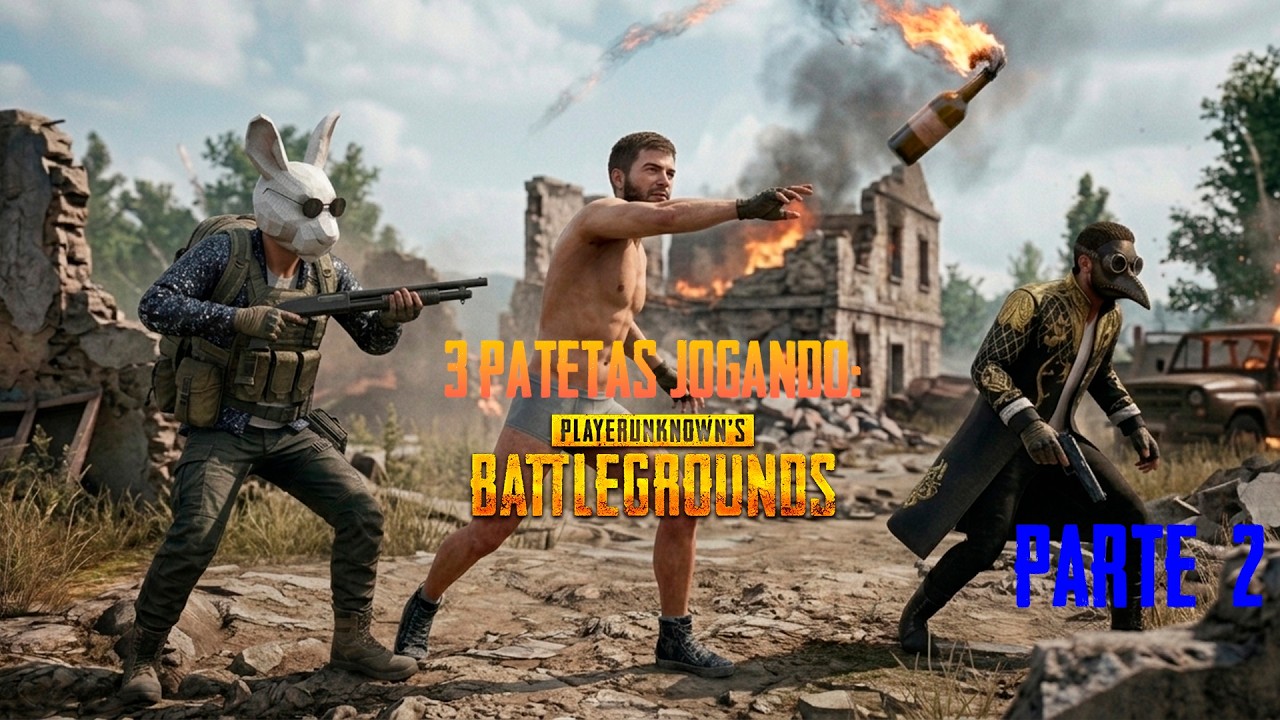 COMO ser um TRIO vencedor no PUBG! Caos, Tiros e Gameplay totalmente duvidosa! Pt.2