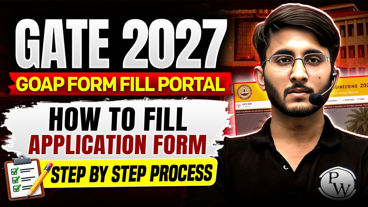 GATE 2027 Form Fill Up | How to Fill GATE Application Form | Important Documents | GATE Registration
