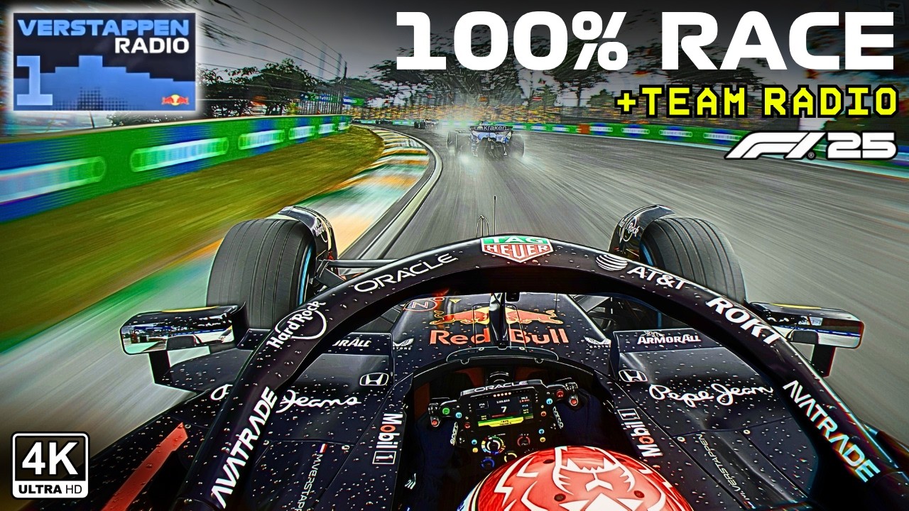 Max Verstappen Ultra Realistic Gameplay Brazil 2025 + Team Radio