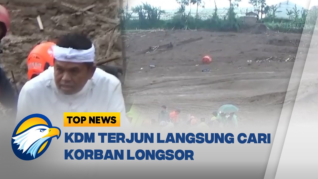 Gubernur Jawa Barat Terjun Langsung Cari Korban Longsor di Cisarua - [Top News]