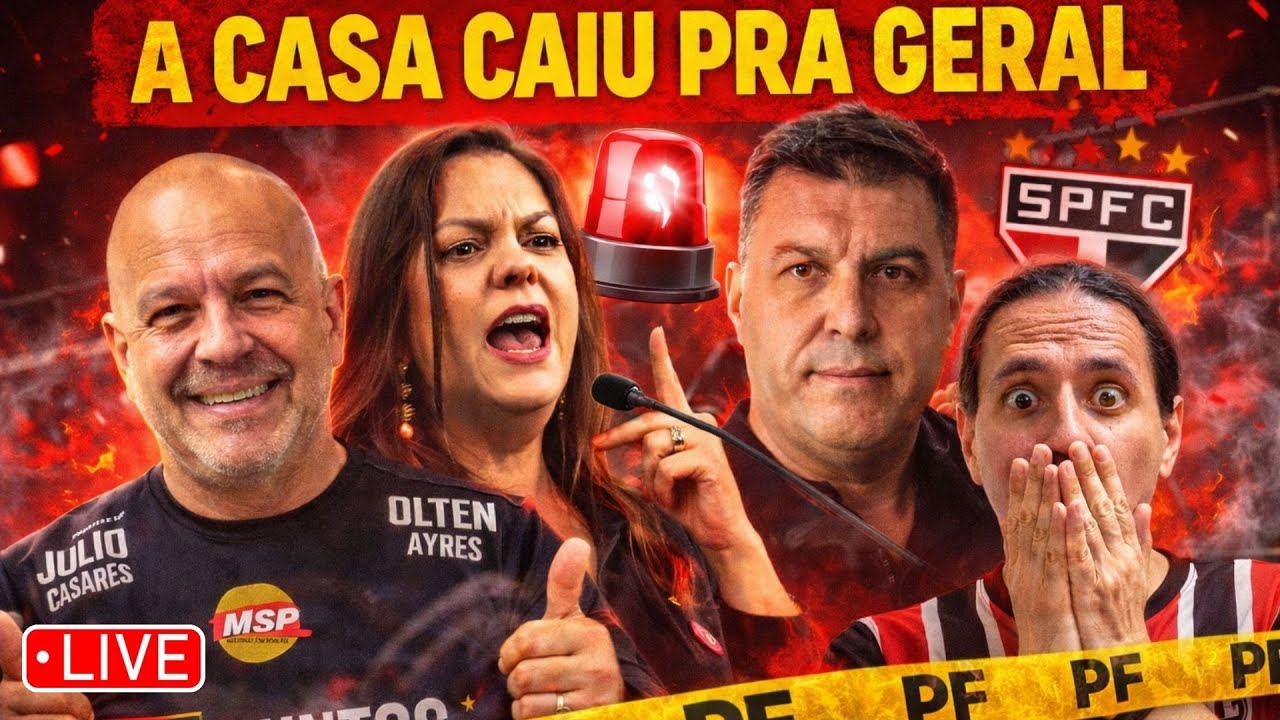 🚨 PF na Casa de Mara e Carlomagno? Caso Dedé explode no SPFC | AO VIVO