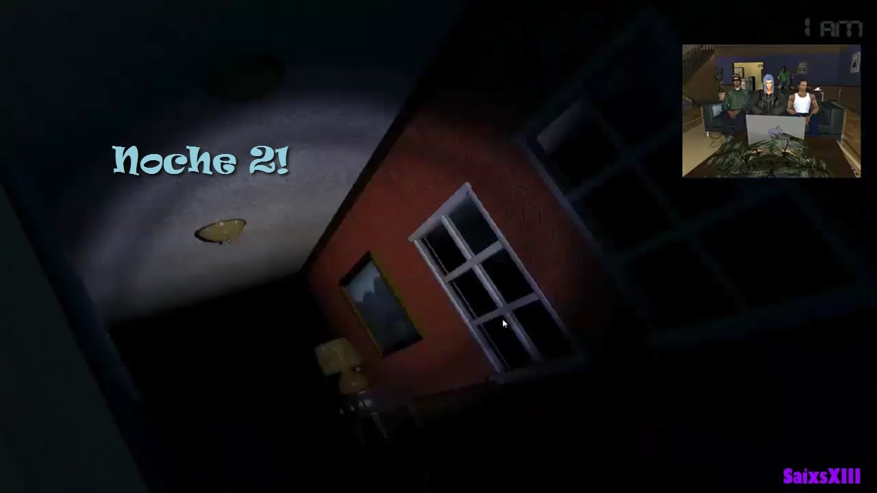 GTA SAN ANDREAS (LOQUENDO)// JUGANDO CON CJ Y SMOKE// FIVE NIGHTS AT FREDDYS 4 NOCHE 2