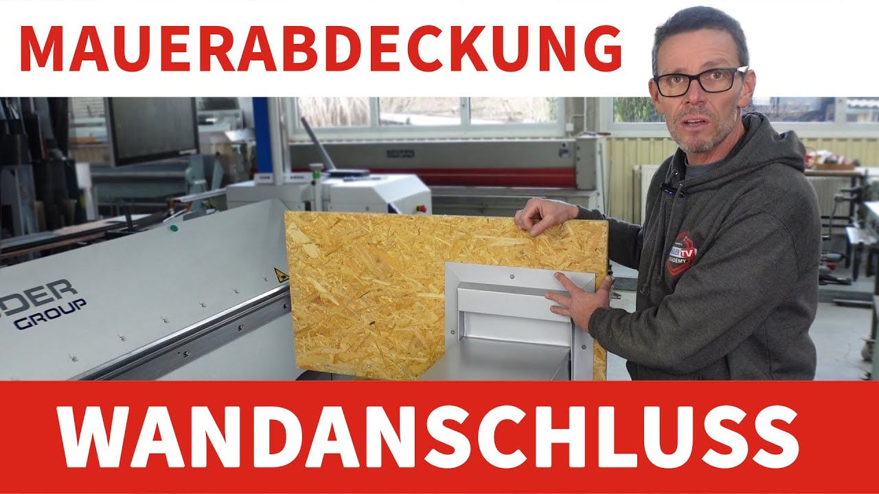 Mauerabdeckung Putz- oder Wandanschluss zum Vollwärmeschutz 🔨
