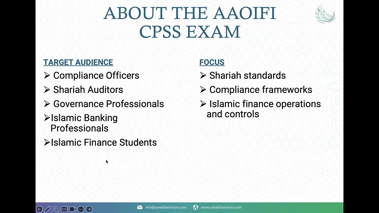 AAOIFI CPSS Preparatory Course Intro Session