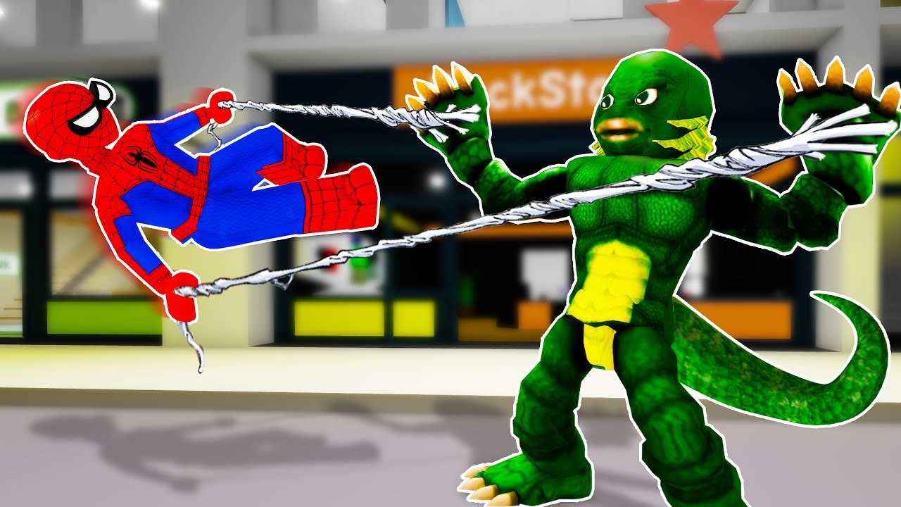 SPIDER-MAN Movie In ROBLOX Brookhaven 🏡RP (Part 2) : Spider-Man vs The Lizard