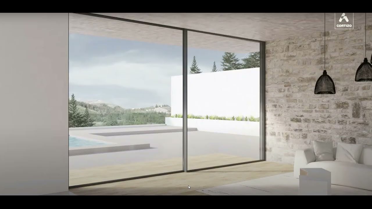 Véranda et baie vitrée coulissante Cortizo COR VISION PLUS moins cher