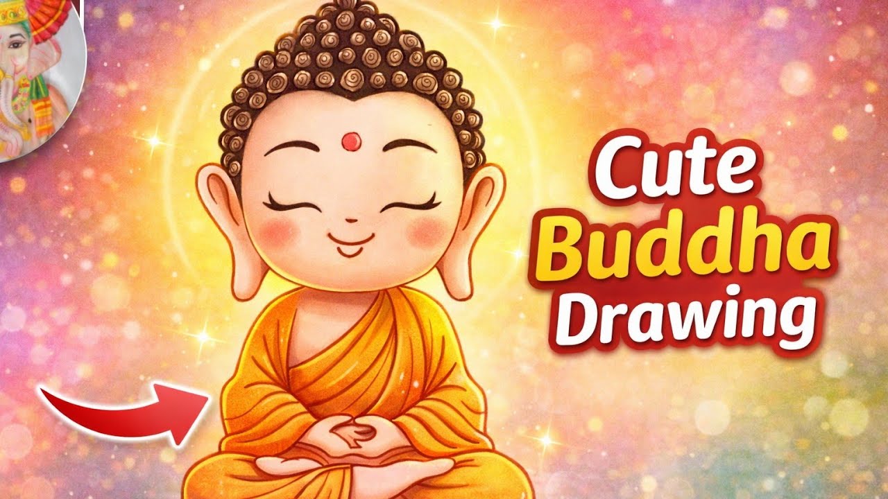 Buddha Purnima Special Drawing | Easy Drawing | Gautam Buddha Pencil Drawing