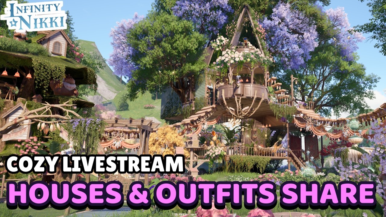 [DROPS] 2.2 SHARE Your Lookbook & House/Islands 🍄 cozy sesh  💜🔮 #infinitynikki