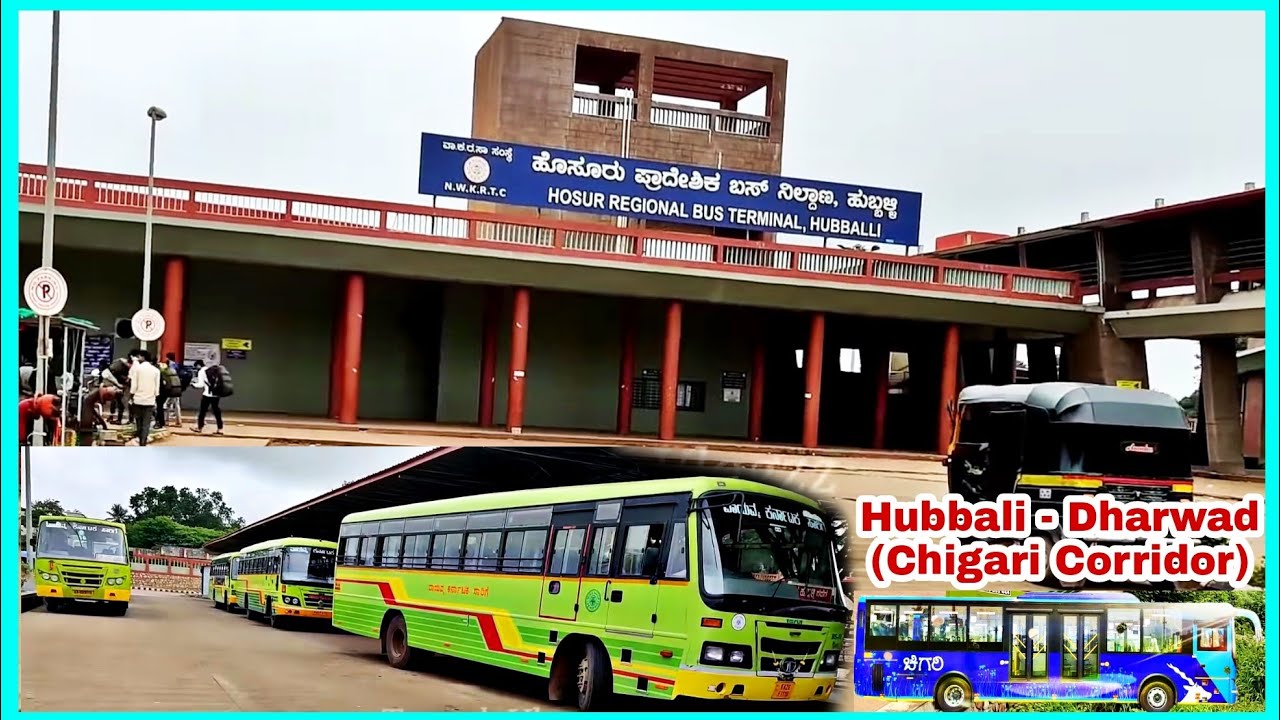 Hosur(ಹೊಸೂರು) Regional Bus Terminal, Hubballi | Morning Riders | BRTS(Chigari) Bus Corridor