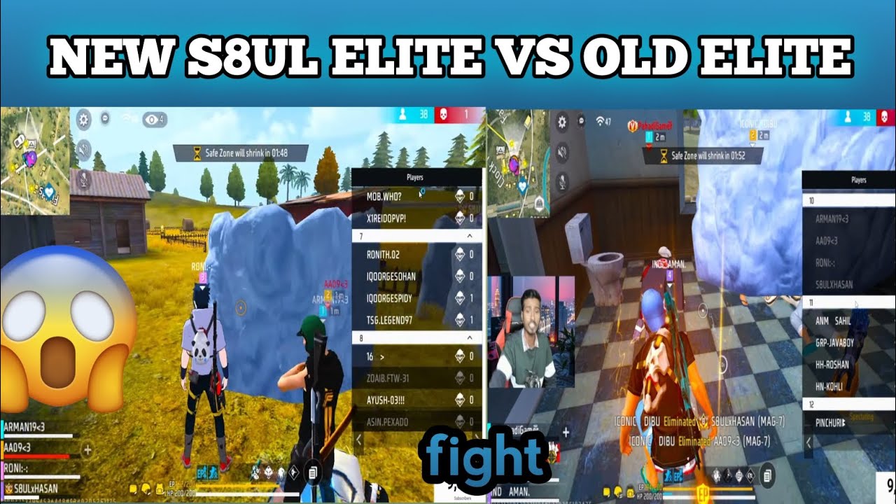 Team S8UL ELITE VS OLD ELITE fight| team elite vs rnx ESP full fight #freefire #turnamenthighlights