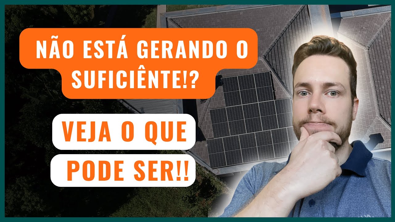Geração baixa de energia solar [ Problemas na instalação ]