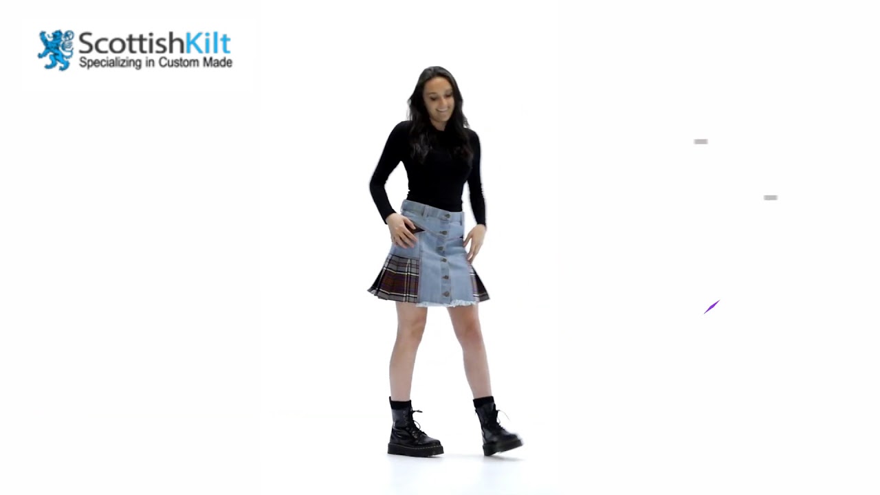 Denim Tartan Hybrid Kilt | Denim Kilts | Scottish Kilt