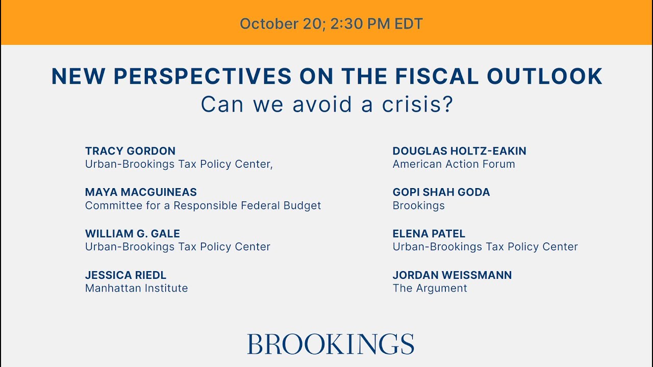 New perspectives on the fiscal outlook: Can we avoid a crisis?