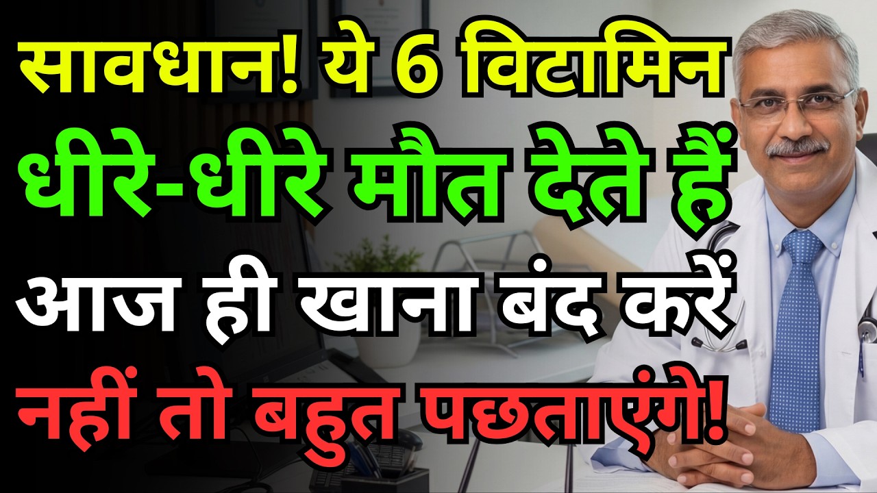 ये 6 विटामिन तुरंत खाना बंद करें! 30 साल के अनुभवी डॉक्टर ने खोला चौंकाने वाला राज़।