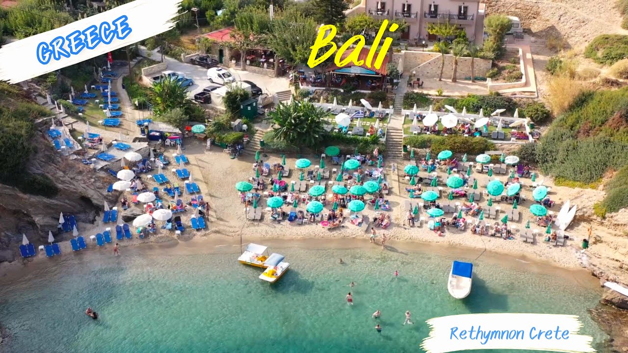 Bali Rethymnon Crete Greece 4K
