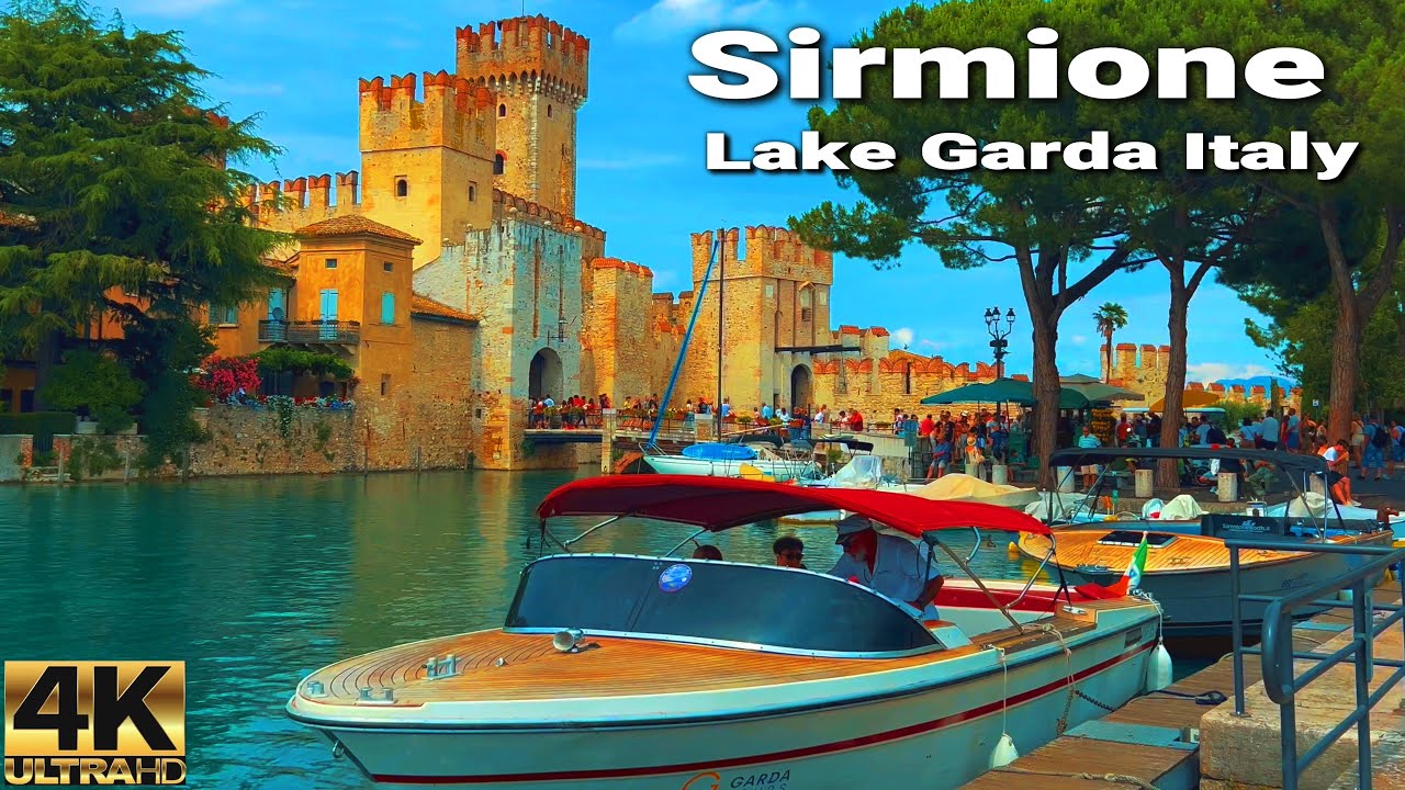 Sirmione Lake Garda Italy Virtual Walking Tour in Stunning 4K 60fps (July 2024) 🇮🇹