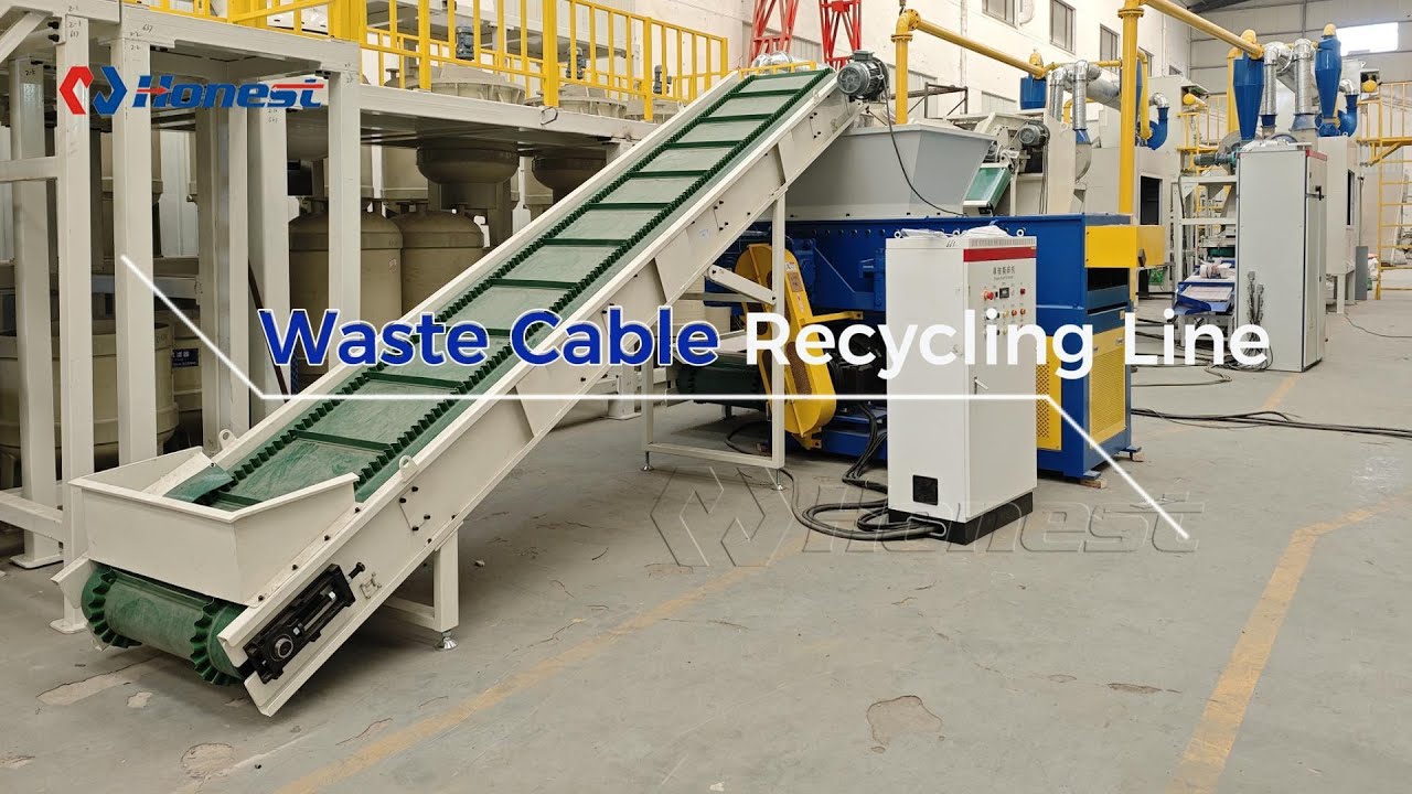 High-Efficiency Full-Automatic Cable Recycling Line | 99% Separation
