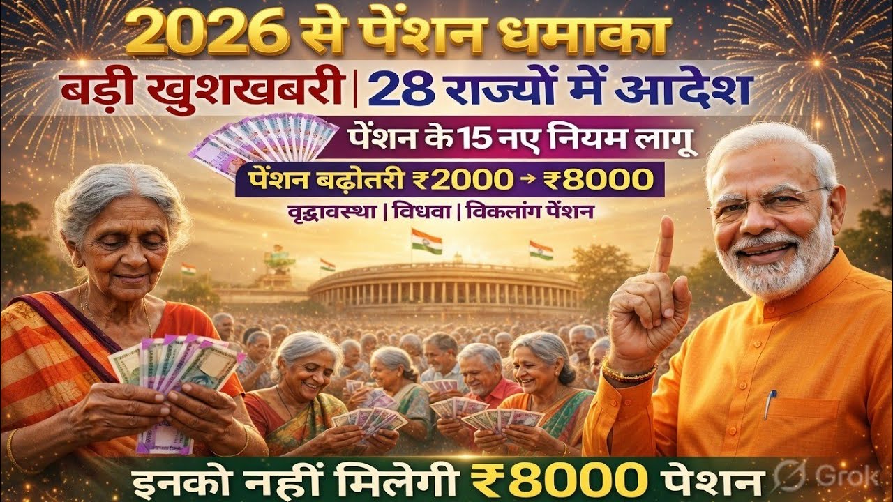 😱 Pension New Rules 2026 | वृद्धा विधवा विकलांग पेंशन | 15 नए नियम लागू