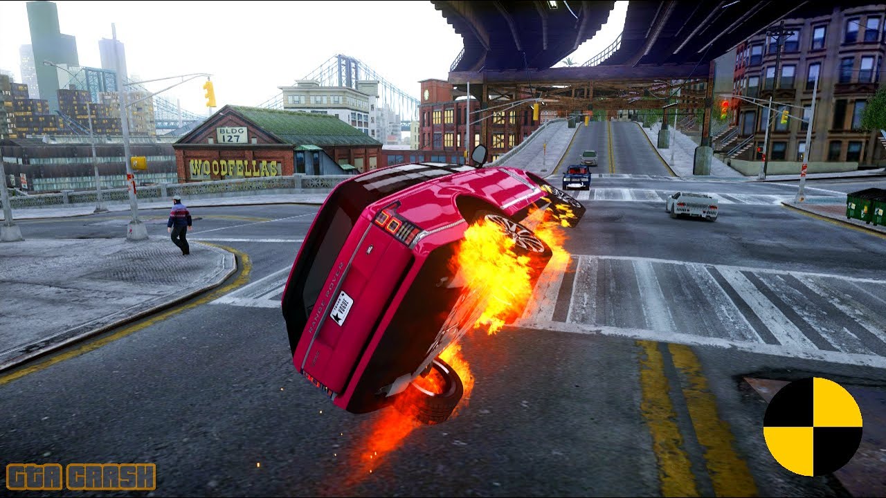 GTA 4 CRASH TESTING REAL CAR 516
