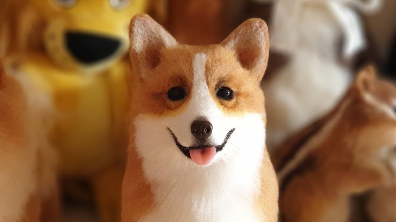 Needle Felt Dog Tutorial 웰시코기 만들기!