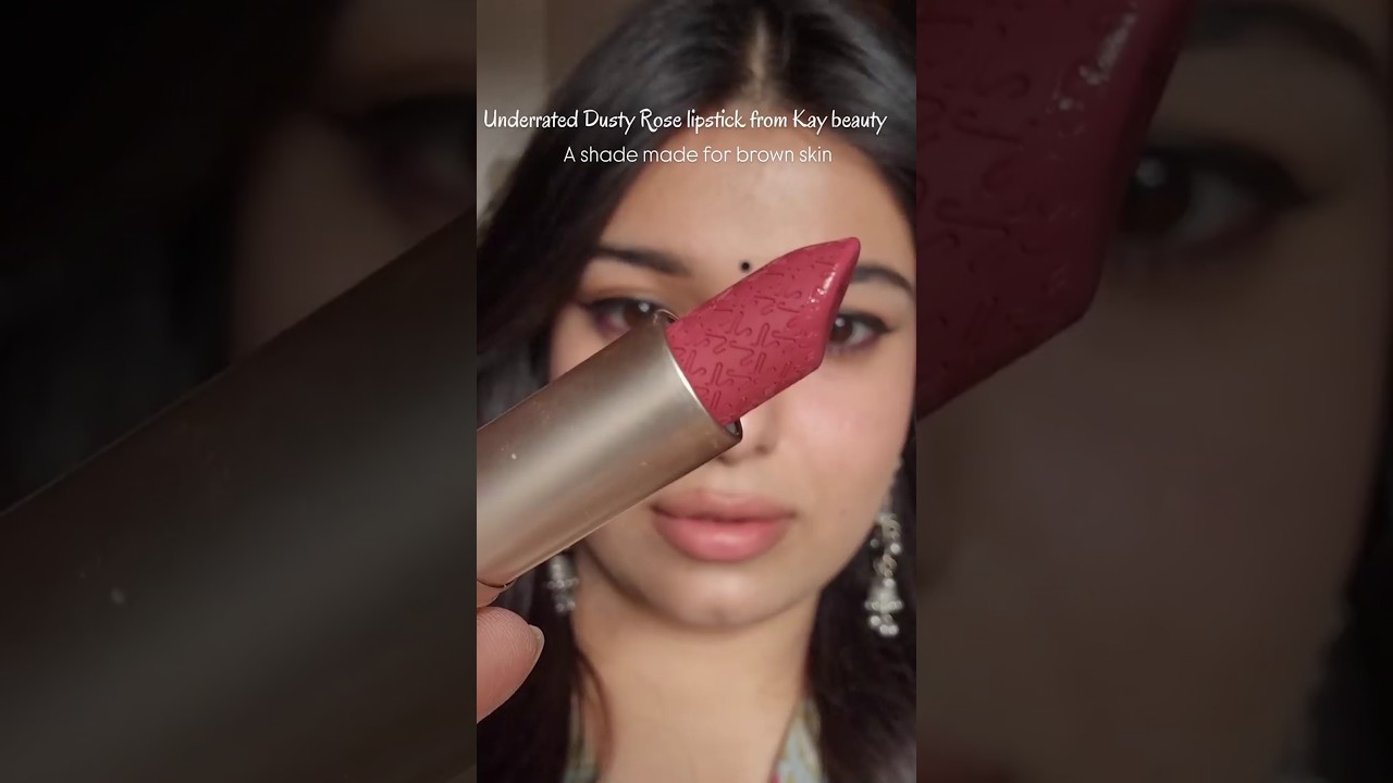 Kay beauty hydra creme lipstick in brave 💖 #kaybeauty #pinklipstick  #glossylipstick #softgirl
