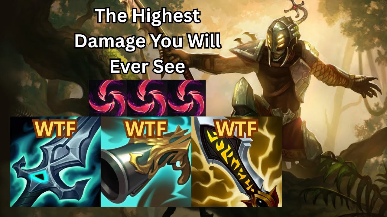 THE HIGHEST DAMAGE IN LEAGUE OF LEGENDS