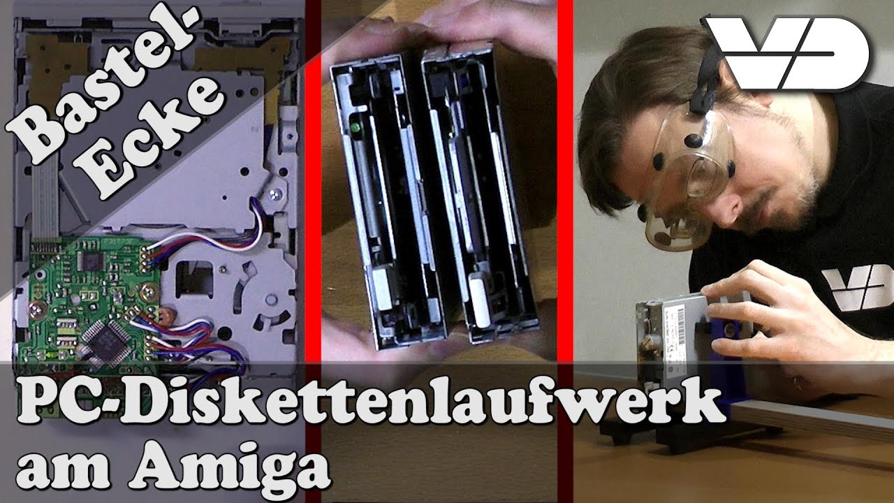 PC-Diskettenlaufwerk am Amiga (Bastel-Ecke) #AdAstra3000