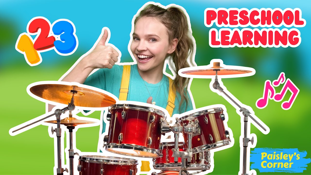Preschool & Toddler Learning Video - Learn Drums for Kids | Educational Videos for Toddlers