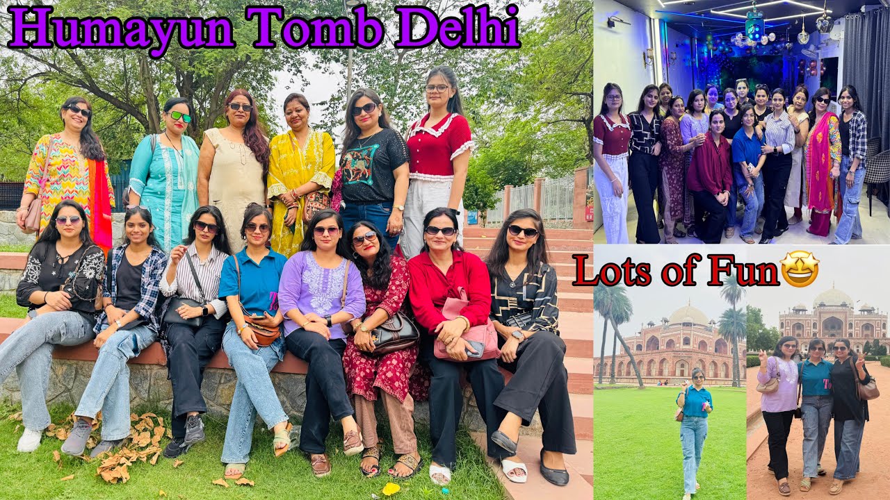 Humayun Tomb Delhi || lots of Fun with my teachers gang #picnic #fun #friends #geetanjalibishtvlogs