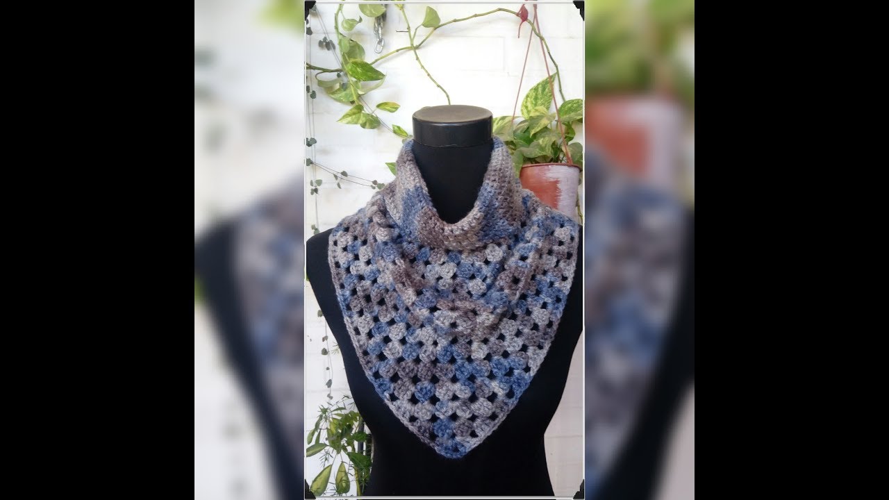 CUELLO MATIZADO A CROCHET