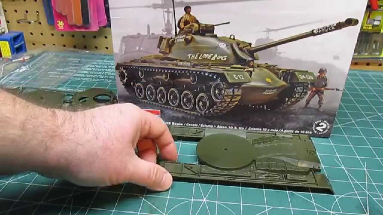 Monogram 1/35 M-48 A-2 Patton Tank Model Kit Open Box Review